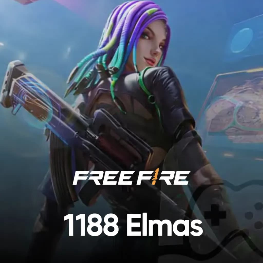 Free Fire 1188 Elmas