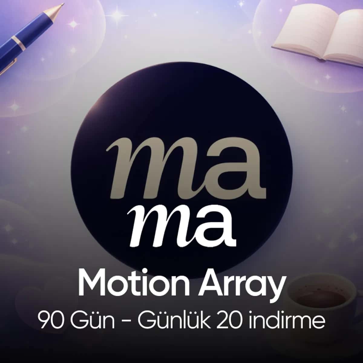Motion Array - 90 Gün - Günlük 20 indirme