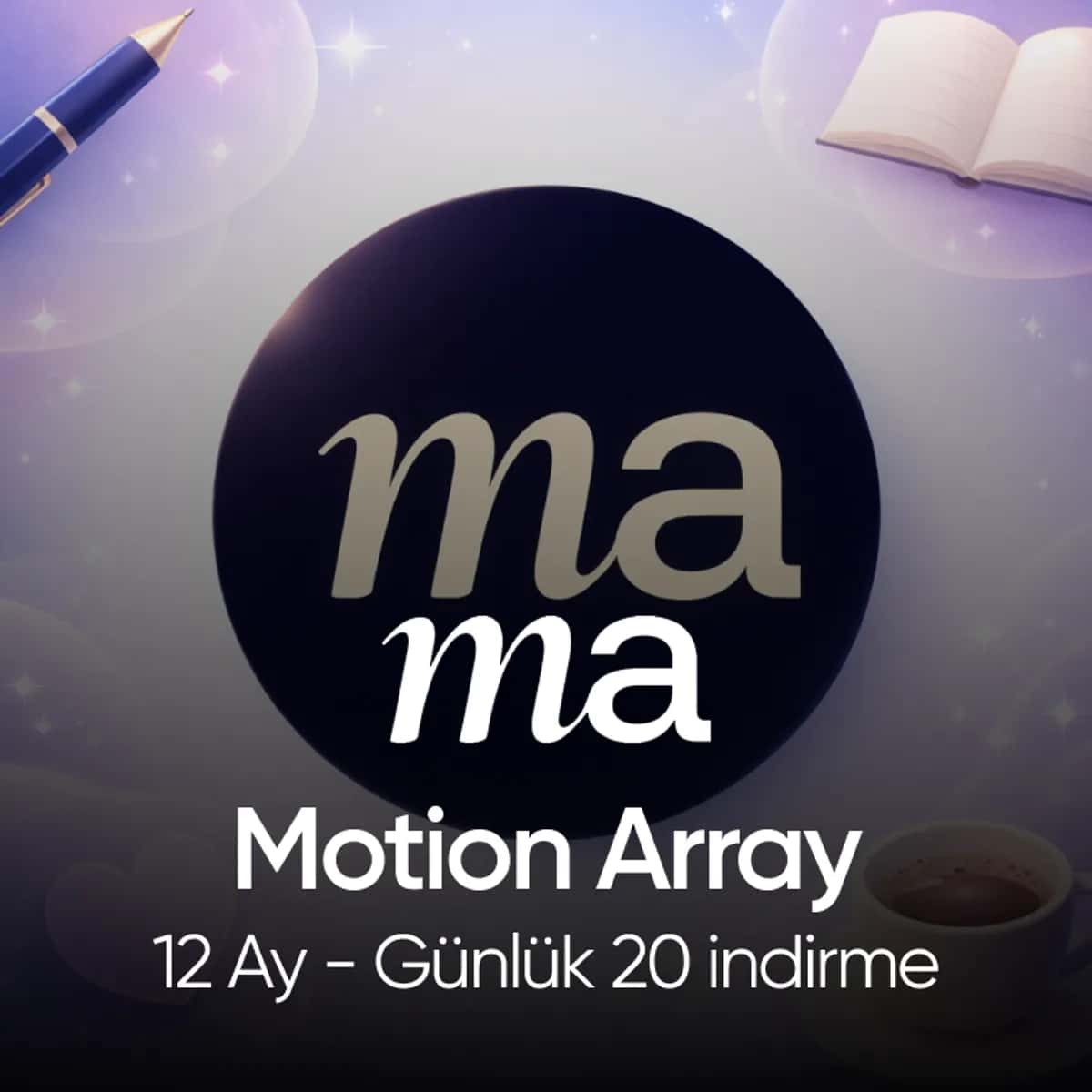 Motion Array - 12 Ay - Günlük 20 indirme