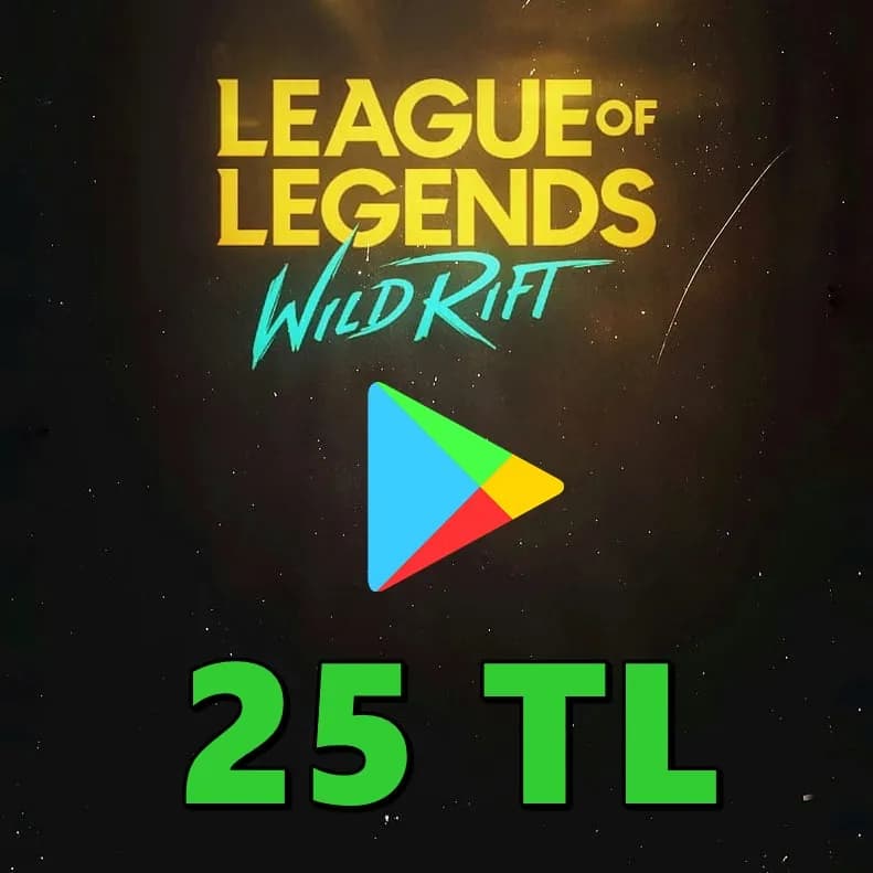 Wild Rift Google Play 25 TL Hediye Kartı