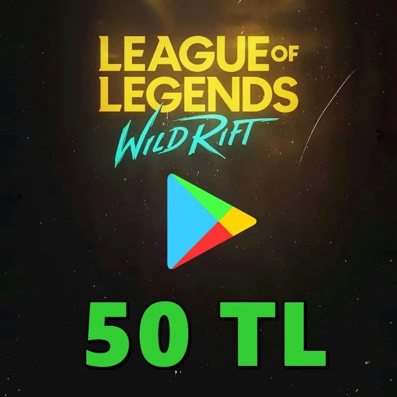 Wild Rift Google Play 50 TL Hediye Kartı